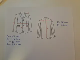 Americana azul Brotes niño Talla 14