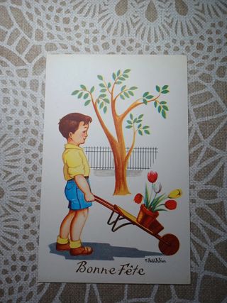 5 Postales Vintage M. Petitdidier (Francia)