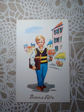 5 Postales Vintage M. Petitdidier (Francia)