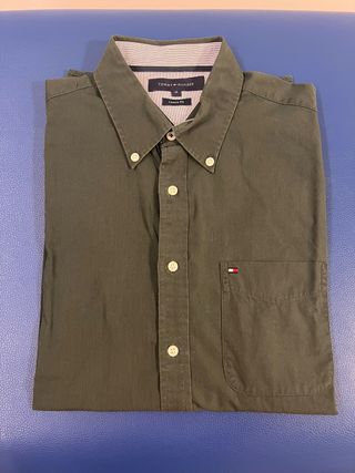 Camisa Tommy Hilfiger Talla M Verde Oliva