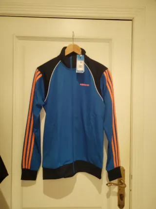 Chaqueta Adidas Azul y Naranja