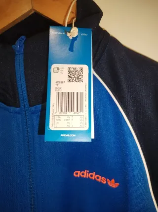 Chaqueta Adidas Azul y Naranja