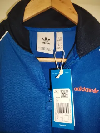 Chaqueta Adidas Azul y Naranja