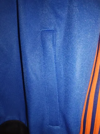 Chaqueta Adidas Azul y Naranja