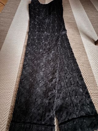 Pantalones elegantes de encaje negros