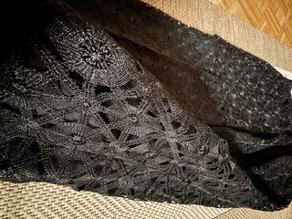 Pantalones elegantes de encaje negros