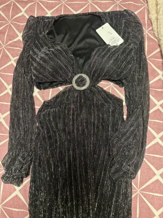 Vestido largo brillo fiesta