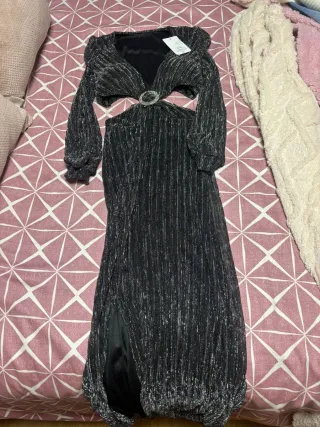 Vestido largo brillo fiesta