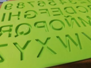 Molde Chocolate Letras y Números Silicona