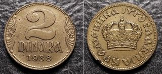 1-2-10 Dinara 1938-1963-1965-1981 Jugoslavia