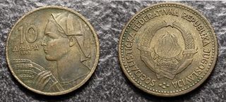 1-2-10 Dinara 1938-1963-1965-1981 Jugoslavia