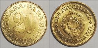 1-2-10 Dinara 1938-1963-1965-1981 Jugoslavia