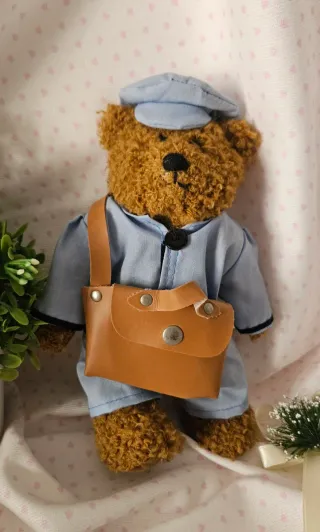 Orsetto Postino Peluche con Borsa