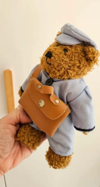 Orsetto Postino Peluche con Borsa