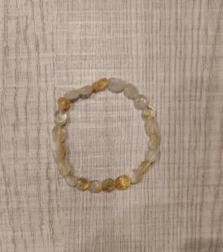 Pulsera Citrino, piedra natural hecha a mano