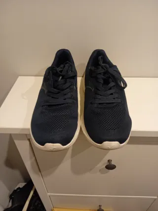 Zapatillas deportivas hombre azul y blanco