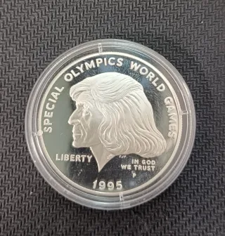 Dólar Plata 1995 Special Olympics World Games