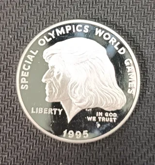 Dólar Plata 1995 Special Olympics World Games