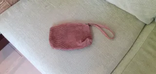 Cartera de mano piel auténtica