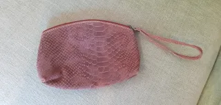 Cartera de mano piel auténtica