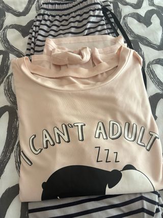 Pijama mujer talla S I CAN'T ADULT