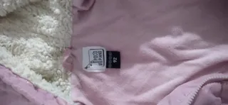 Chaqueta rosa niña con forro