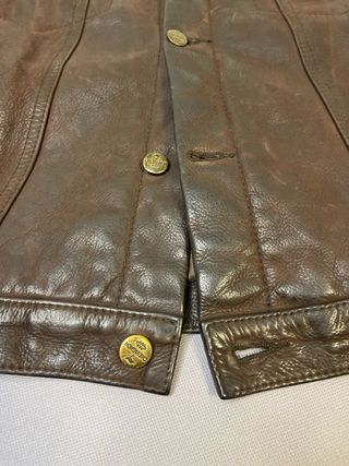 Chaqueta Cuero Vintage Chevignon Talla L