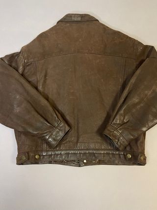 Chaqueta Cuero Vintage Chevignon Talla L