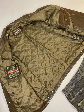 Chaqueta Cuero Vintage Chevignon Talla L