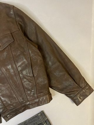 Chaqueta Cuero Vintage Chevignon Talla L