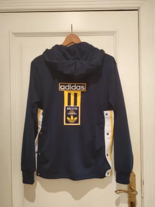 Chaqueta Adidas azul y amarilla