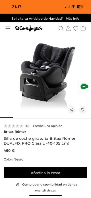 Silla coche Britax Römer