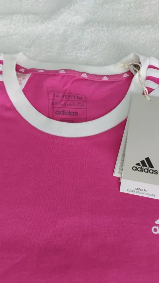 Camiseta Adidas niña rosa
