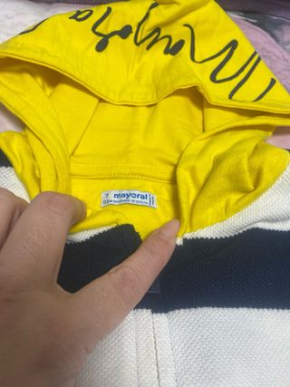 Chaqueta Mayoral niño rayas azul y amarillo