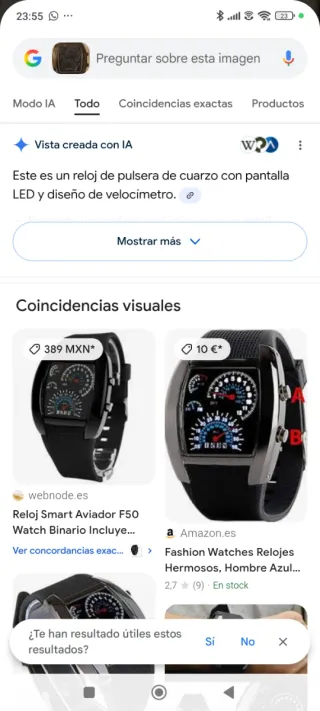 Reloj Aviador F50 Negro/Plata