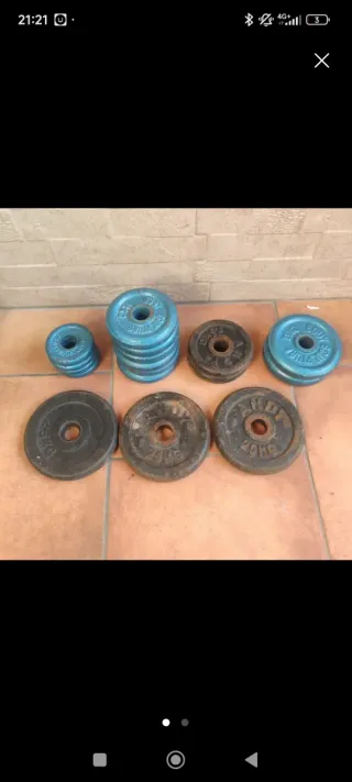 Discos de Mancuernas Pesas Gimnasio