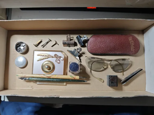 Lote antiguo escritura y papelería