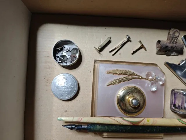 Lote antiguo escritura y papelería