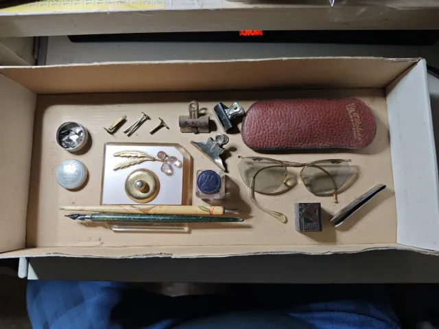 Lote antiguo escritura y papelería