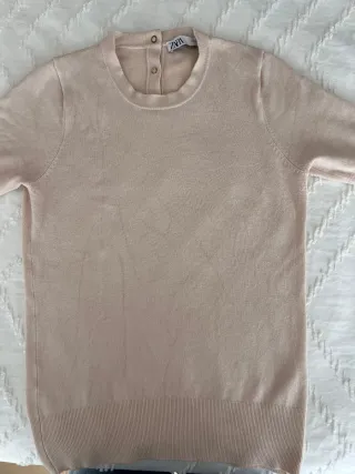 Jersey crema manga corta talla S