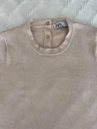 Jersey crema manga corta talla S