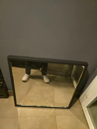 Espejo Marco Negro regalo gratis