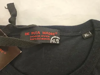 Camiseta Negra "de puta madre"