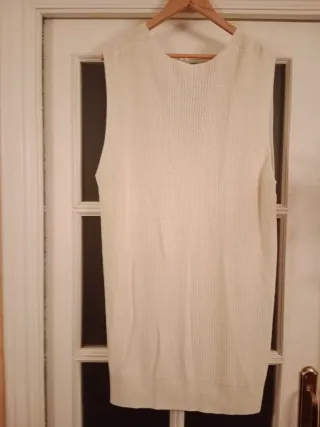 Maxi chaleco punto Zara talla única