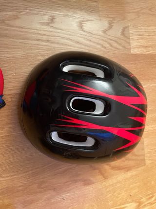 Patines en línea negros y rojos talla  32-35