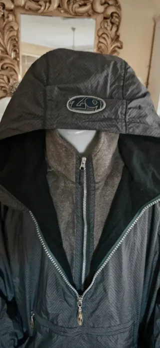 Chaqueta anorak impermeable azul XL