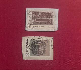 Lote 2 Sellos España Día del Sello