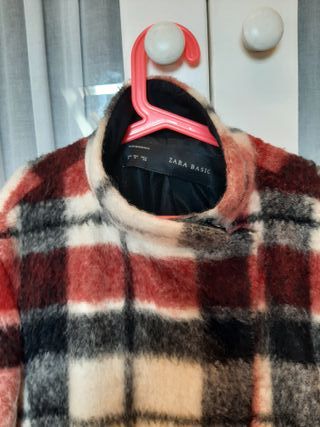 Chaqueta cuadros lana