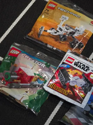 Lotto di 5 polybags LEGO: Star Wars, City, Creator, Te