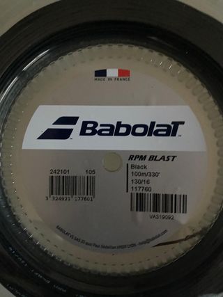 Cordaje Babolat RPM Blast Negro 100m